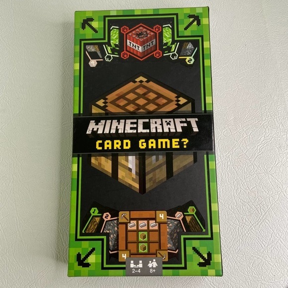 MATTEL Minecraft Card Game 2-4 Players Age 8 Up Open Box Complete Set - Picture 2 of 8